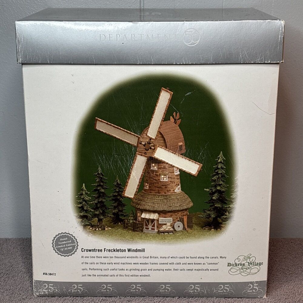 Department Dept 56 Dickens Village 58472 CROWNTREE FRECKLETON WINDMILL 56.58472 - Picture 8 of 12